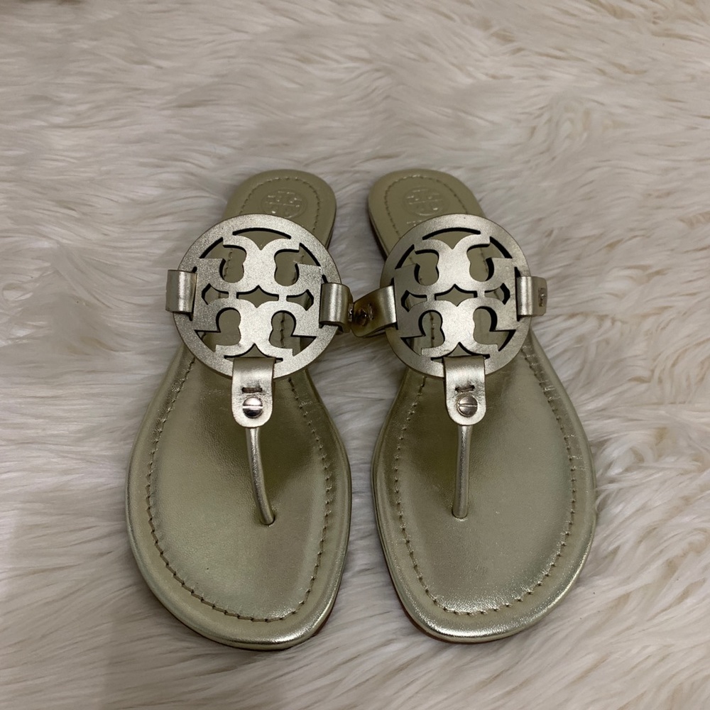 Tory Burch Gold miller sandals